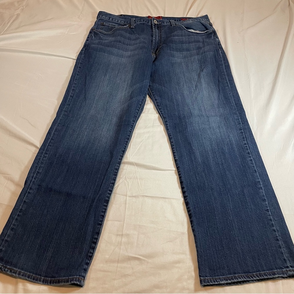 Lucky Brand 181 Relaxed Straight Mens Jeans 38x30‎ Blue Medium Wash Denim